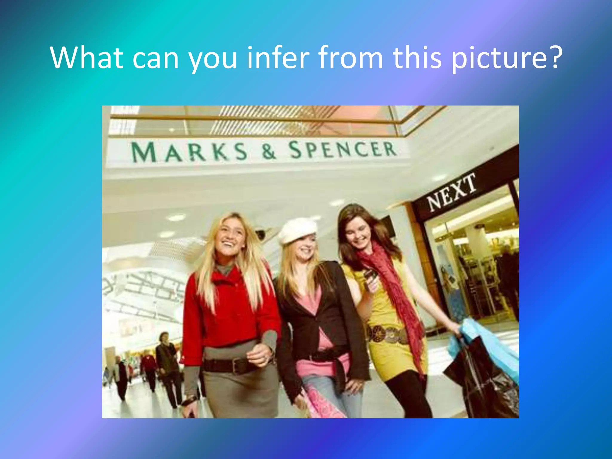 What can you infer from this picture?