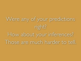 Inference vs prediction | PPT