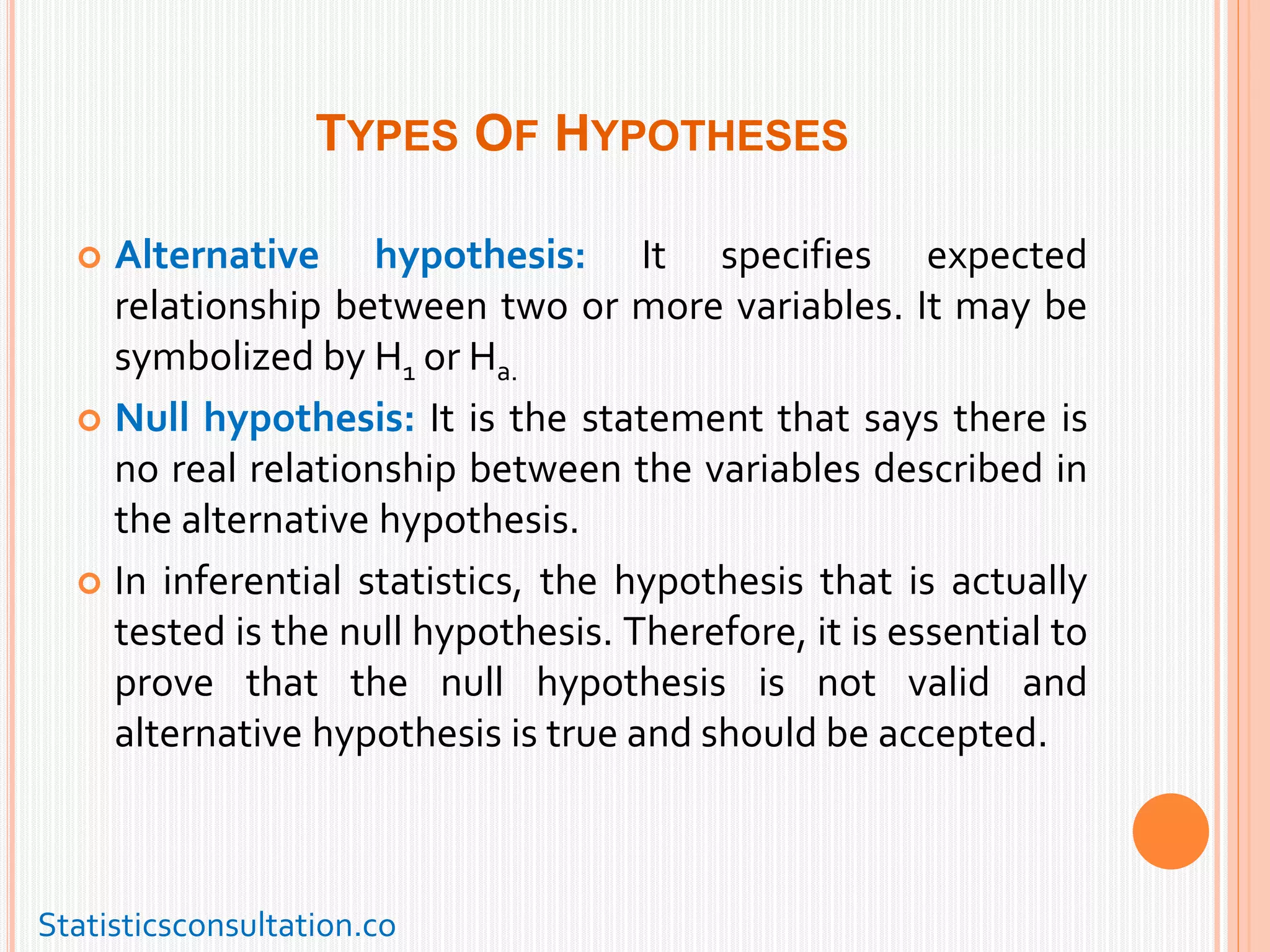Basic Concepts of Inferential statistics | PPTX