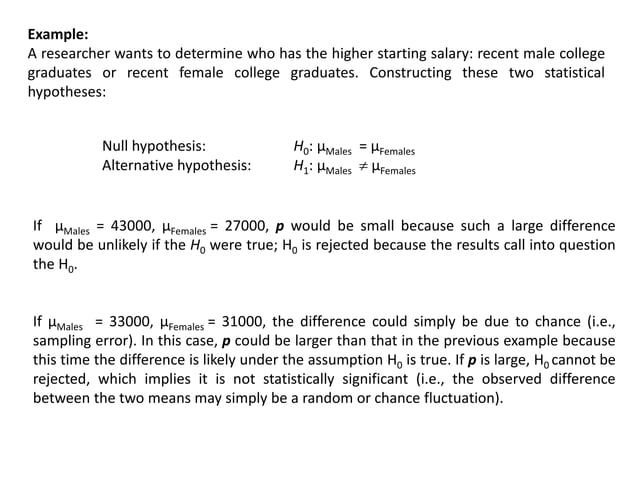 hypothesis testing overview | PPT