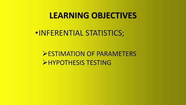 inferential stats- HYPOTHESIS TESTING.pptx | Science