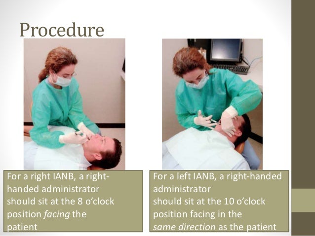 inferior alveolar nerve block