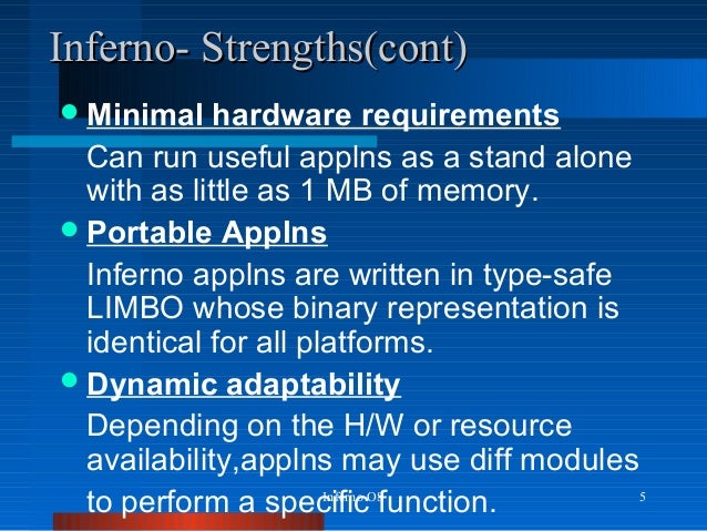 Inferno operating system