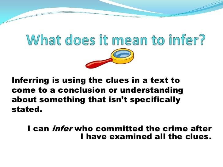 Inferring1