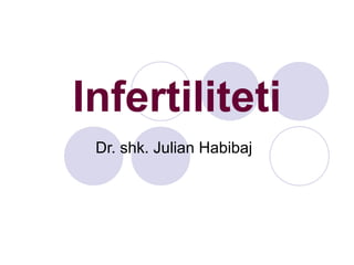 Infertiliteti
Dr. shk. Julian Habibaj
 
