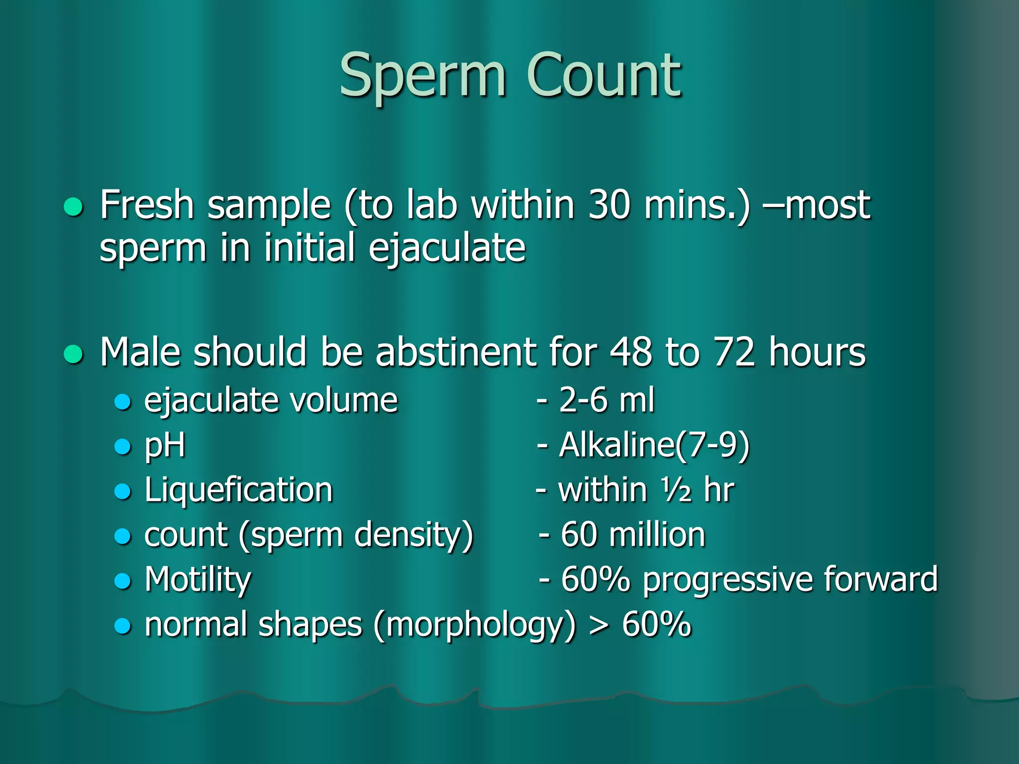 Sperm Count Collection Process Infertility.ppt