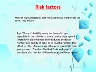 infertility.pptx all about seminar subject is fertility | PPTX