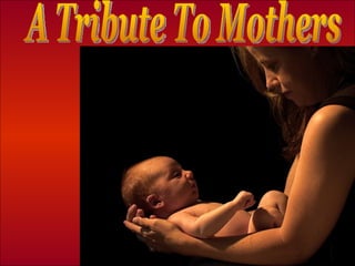 ♫  Turn on your speakers! CLICK TO ADVANCE SLIDES A Tribute To Mothers 