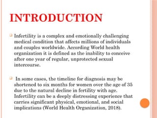 Infertility; causes, prevention and Mangement. | PPTX