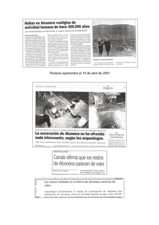 Titulares aperecidos el 10 de abril de 2001
 