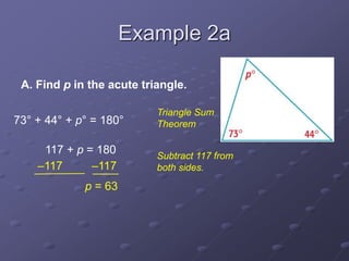Triangle Sum Theorem | PPTX