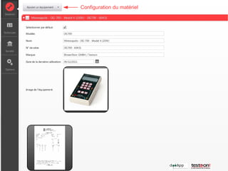 Configuration du matériel
 