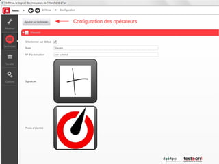 Configuration des opérateurs
 