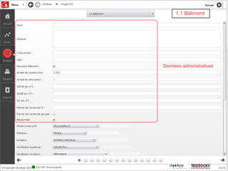 1.1 Bâtiment




Données administratives
 