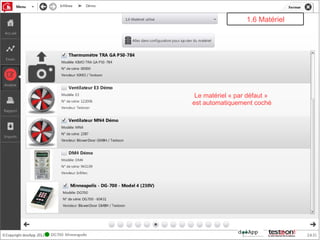 1.6 Matériel




 Le matériel « par défaut »
est automatiquement coché
 