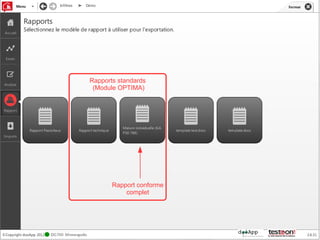 Rapports standards
 (Module OPTIMA)




       Rapport conforme
           complet
 