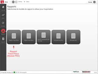 Rapport
 Passiv'Haus
(Module PRO)
 
