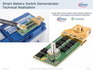 Infineon Smart Battery Switch Demonstrator | PDF