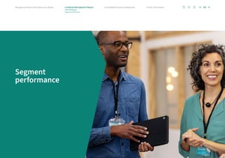 Segment
performance
Infineon | Annual Report 2023
44
Further information
Consolidated Financial Statements
Management Board and Supervisory Board Combined Management Report
2023 fiscal year
Segment performance
ATV GIP CSS
PSS
 