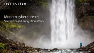 © 2019 Infinidat — All Rights Reserved 11
┃ SCALE TO WIN
SCALE TO WIN
Modern cyber threats
Servers’ based encryption attack
 