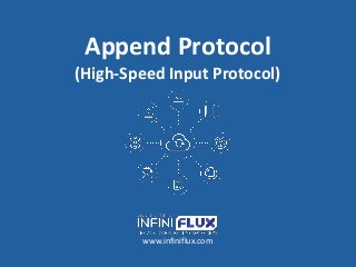 Append Protocol
(High-Speed Input Protocol)
www.infiniflux.com
 