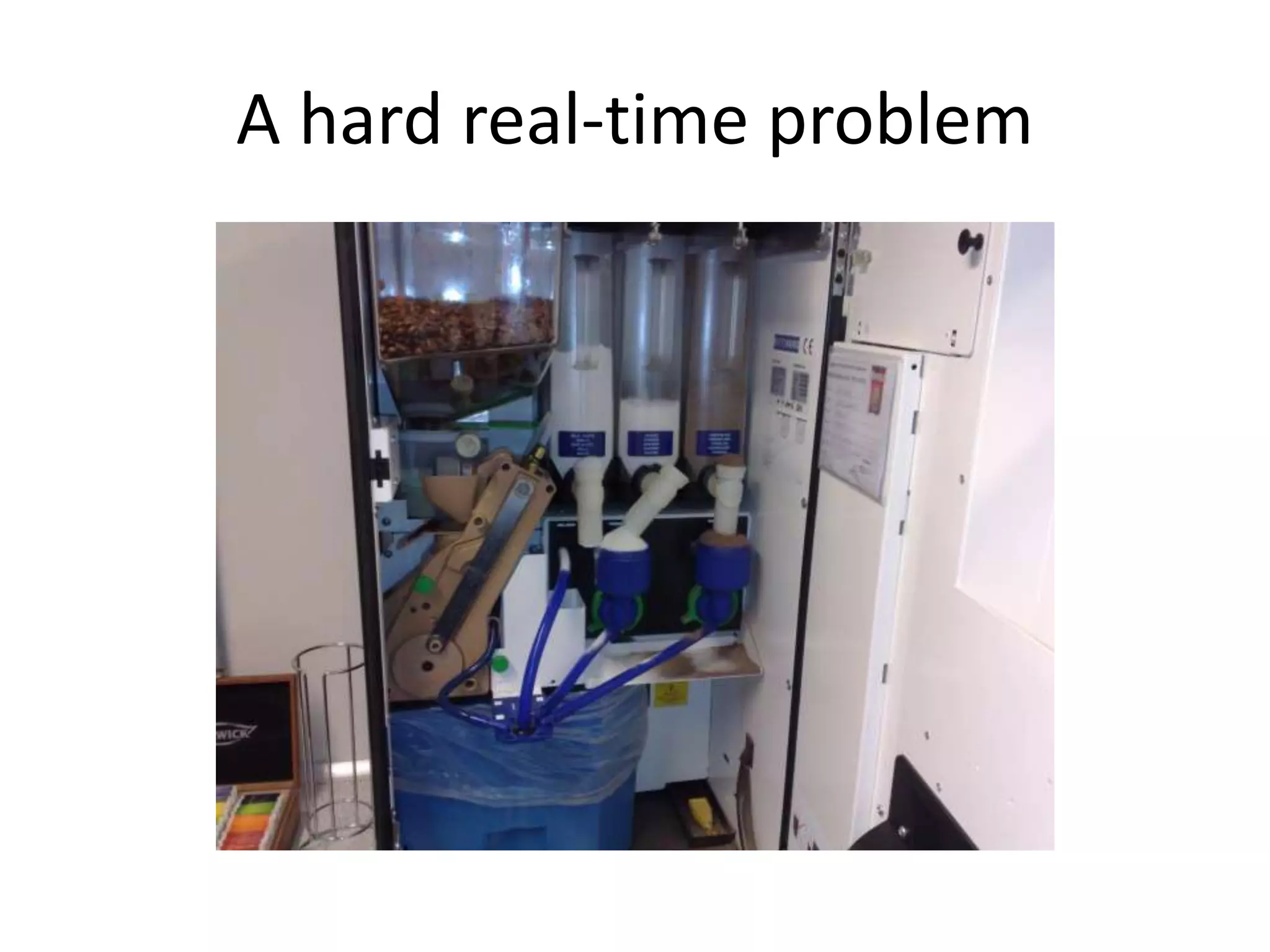 A hard real-time problem
 