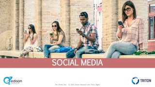 The Infinite Dial © 2018 Edison Research and Triton Digital
THE INFINITE DIAL
2018
#InfiniteDial
SOCIAL MEDIA
 