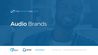 T H E I N F I N I T E D I A L © 2 0 1 9 E D I S O N R E S E A R C H A N D T R I T O N D I G I T A L#InfiniteDial
Audio Brands
 