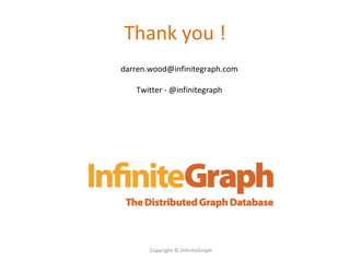 Thank you ! Copyright © InfiniteGraph [email_address] Twitter - @infinitegraph 