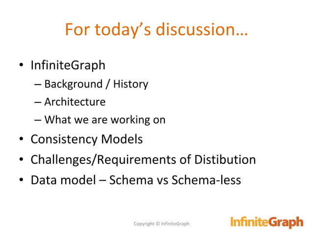 An overview of InfiniteGraph, the distributed graph database | PPT