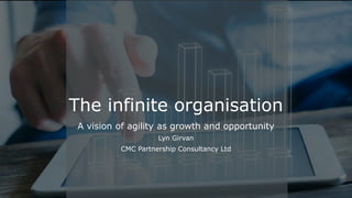 A vision of agility as growth and opportunity
Lyn Girvan
CMC Partnership Consultancy Ltd
The infinite organisation
 
