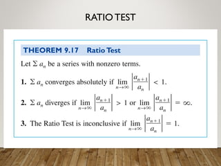 RATIO TEST
 
