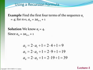 Infinite sequence & series 1st lecture | PPT
