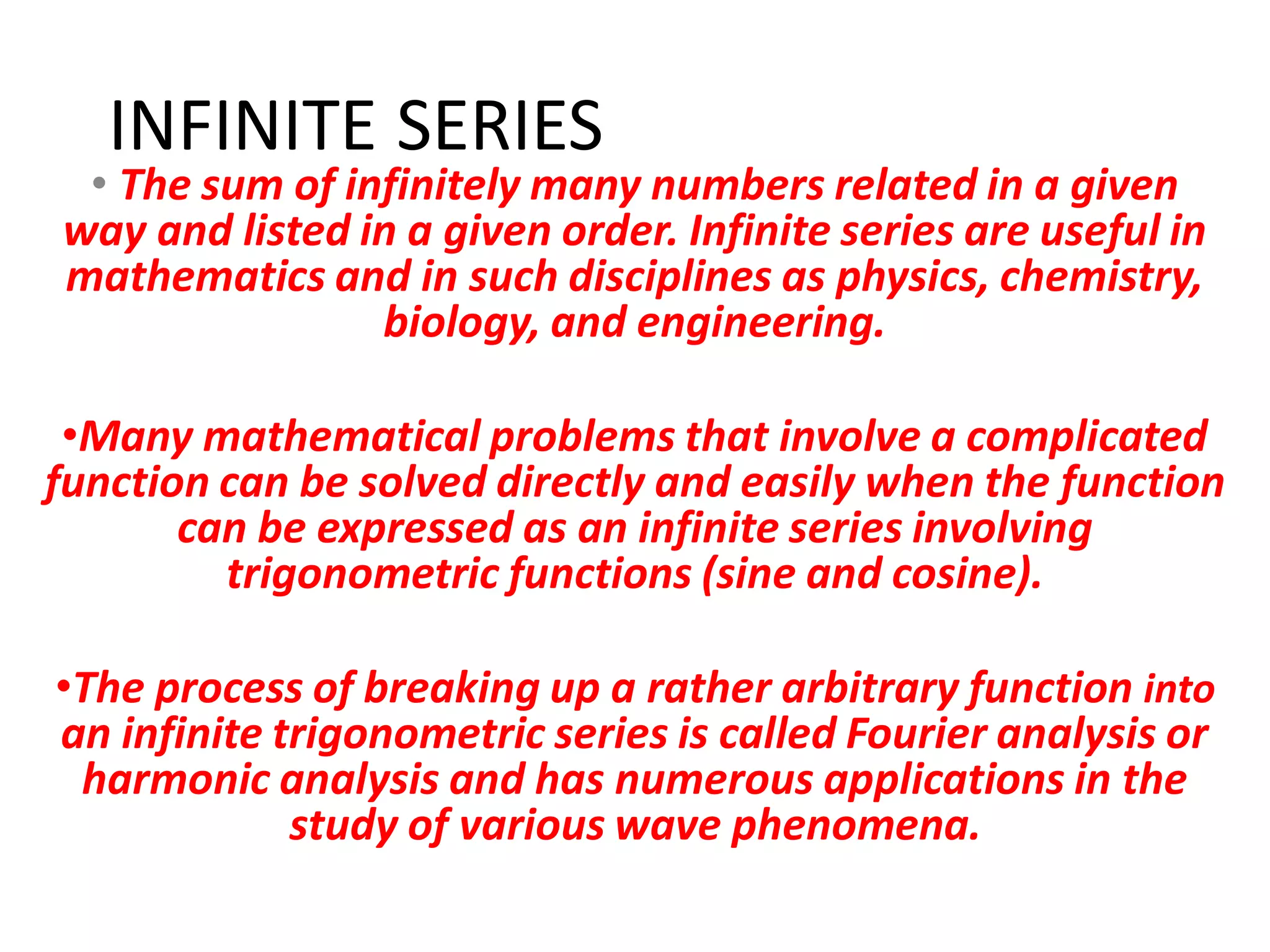 Infinite series | PDF | Physics | Science