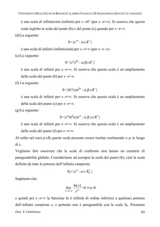 Infinitesimi ed infiniti [teoria ed esericizi][santi caltabiano] | PDF