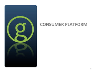 CONSUMER	
  PLATFORM	
  




GreenWave	
  Reality	
  Inc.	
  ©,	
  2010	
  


                                                                            10	
  
 