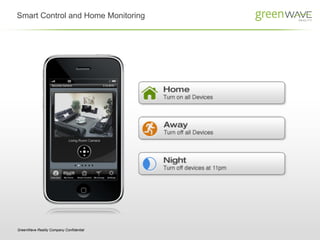 Smart Control and Home Monitoring




GreenWave Reality Company Confidential
 