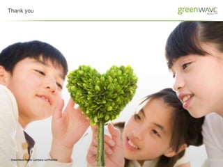 Thank you




 GreenWave Reality Company Confidential
                                          29
 