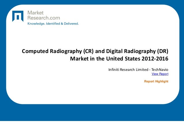 Computed Radiography (CR) and Digital Radiography (DR)
Market in the United States 2012-2016
Infiniti Research Limited - TechNavio
View Report
Report Highlight
 