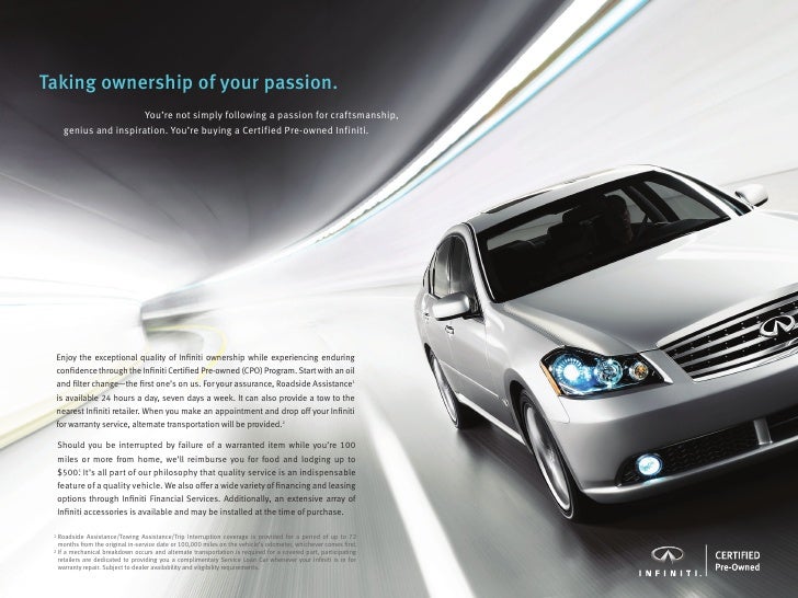 Infiniti Certified Pre Owned >> Infiniti Certified Pre Owned Brochure Infiniti Certified Pre Owned >> Infiniti Certified Pre Owned Brochure