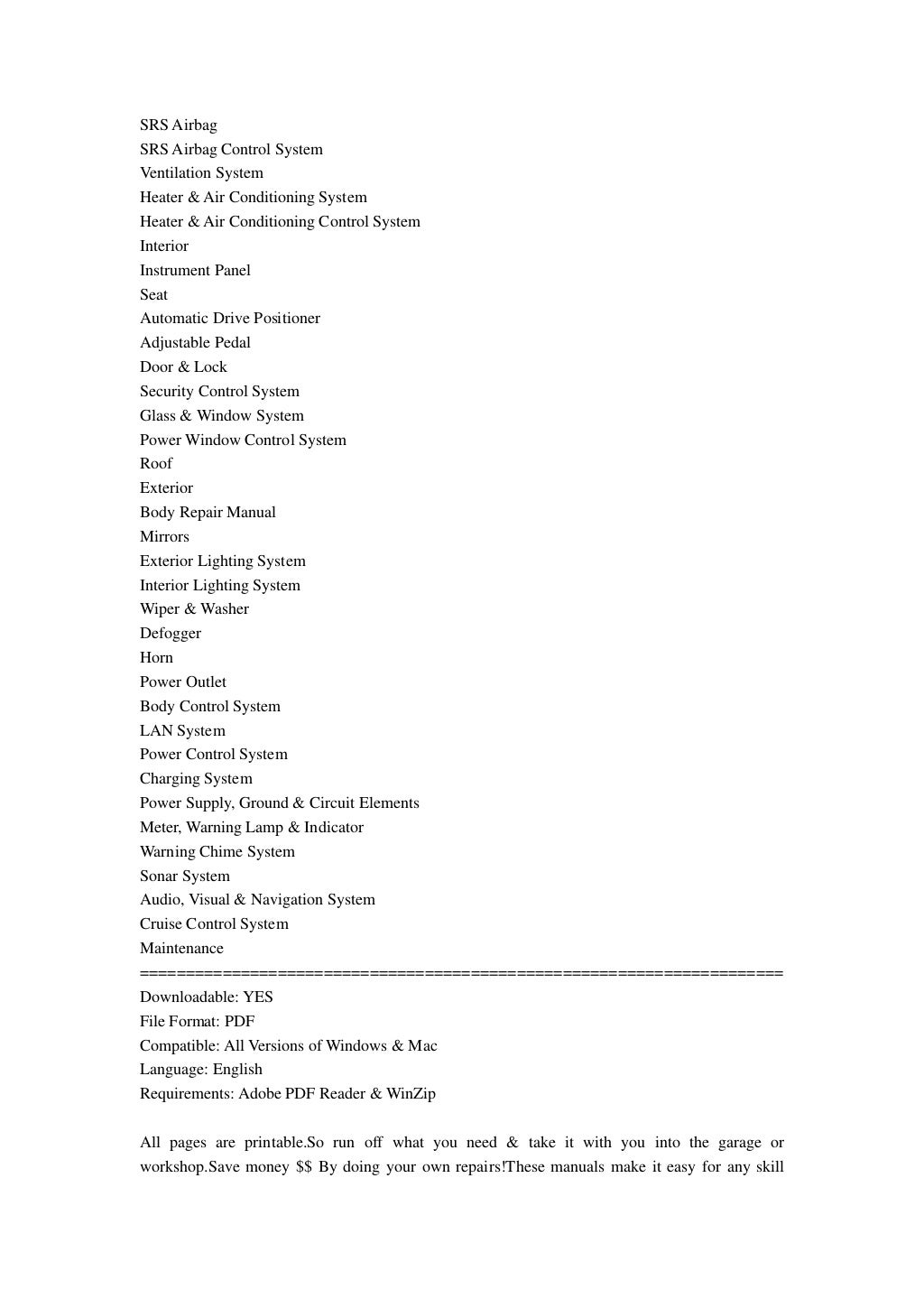 Infiniti qx56 manual