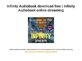 Infinity Audiobook download free | Infinity Audiobook online streaming