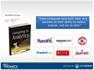“Some companies have built their very business on their ability to collect, analyze, and act on data” 