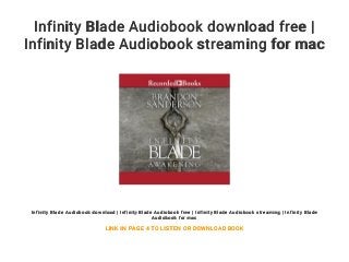 Infinity Blade Audiobook download free | Infinity Blade Audiobook str…