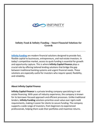 Infinity Fund & Infinity Funding – Smart Financial Solutions for Growth.pdf