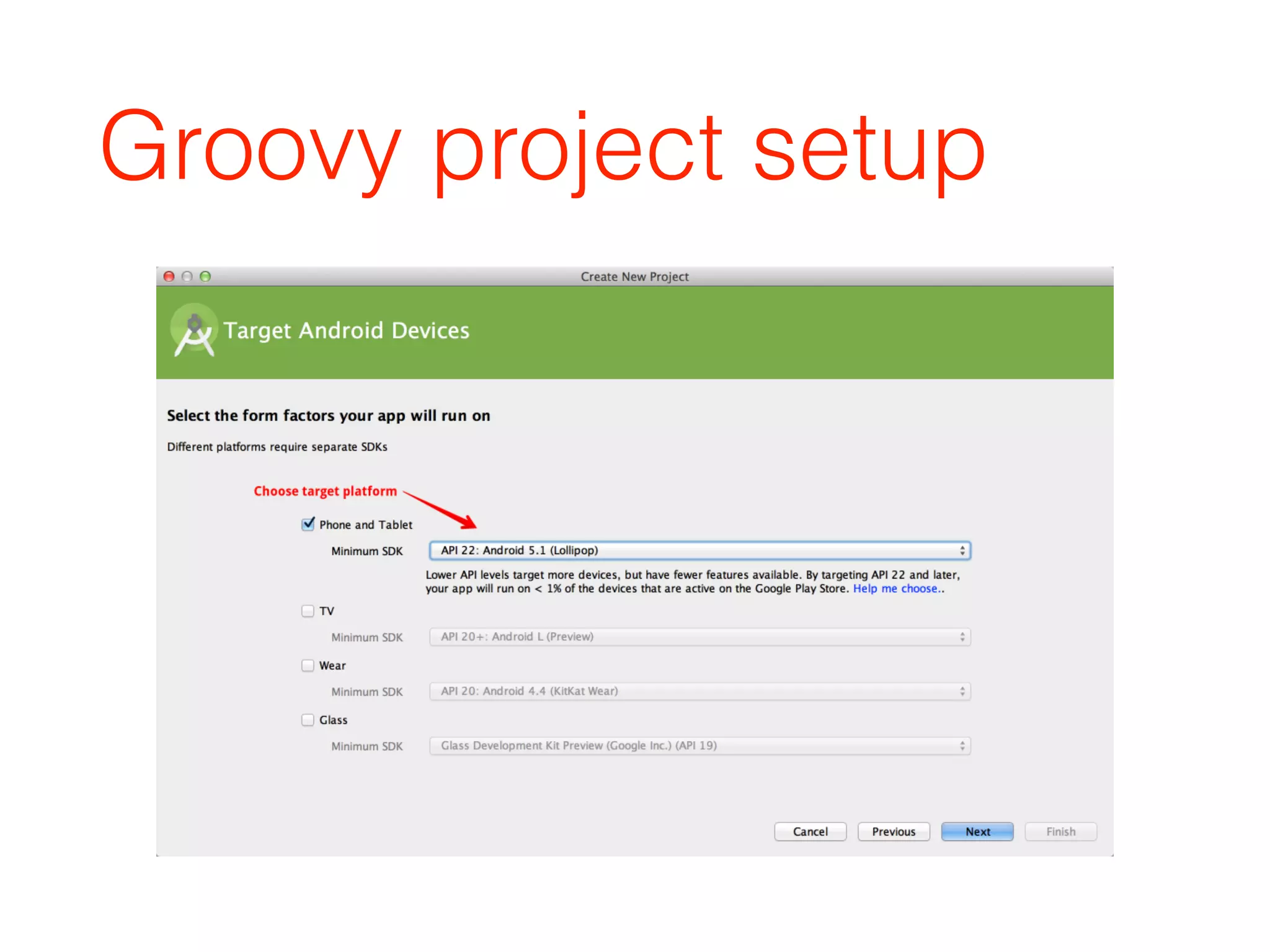 Groovy project setup
 