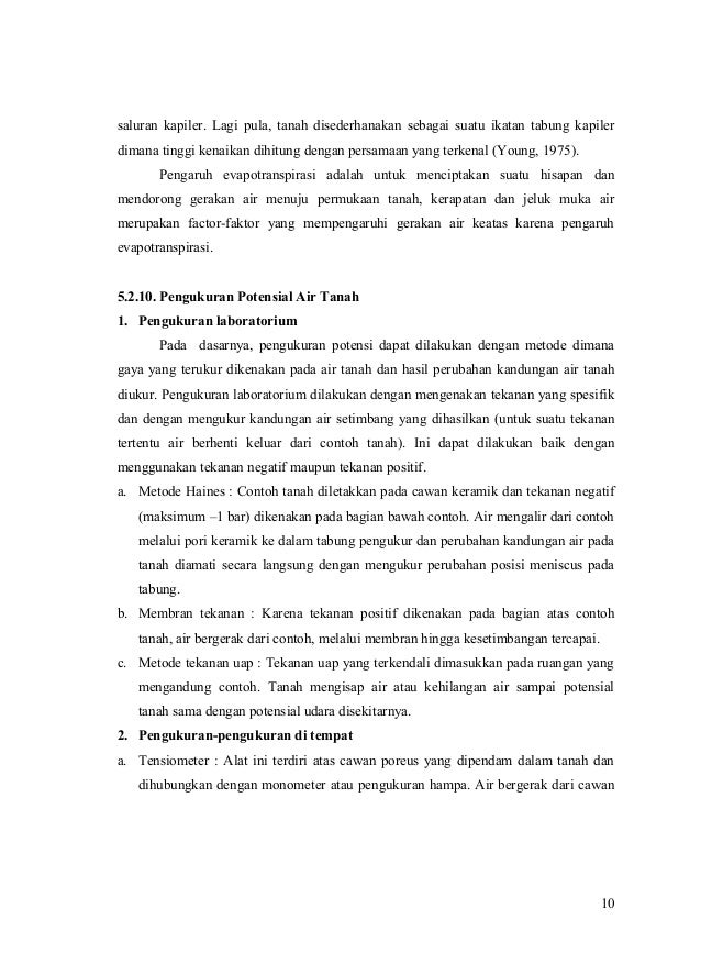 Materi Infiltrasi Air Tanah Mata Kuliah Hidrologi