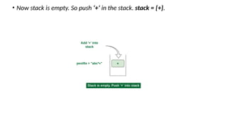 conversion of Infix to Postfix conversion using stack | PPTX
