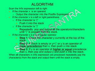 Infix to Postfix Conversion Using Stack | PPT