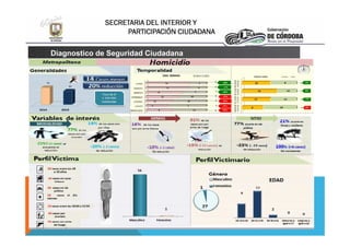 SECRETARIA DEL INTERIOR Y
PARTICIPACIÓN CIUDADANA
Diagnostico de Seguridad Ciudadana
 